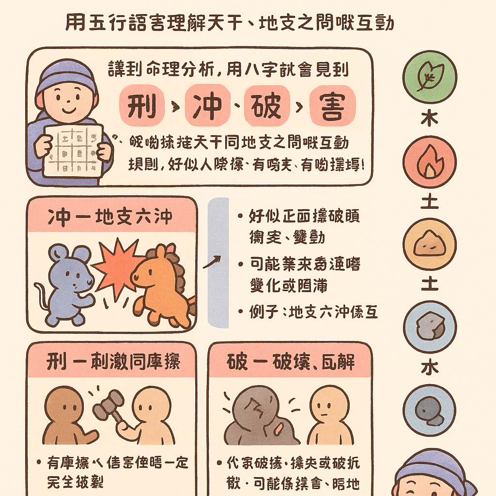 刑沖破害基礎概念