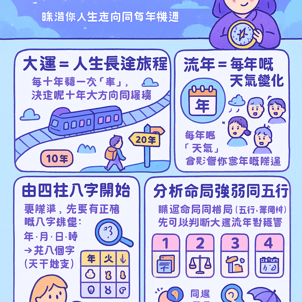 大運流年點樣睇？