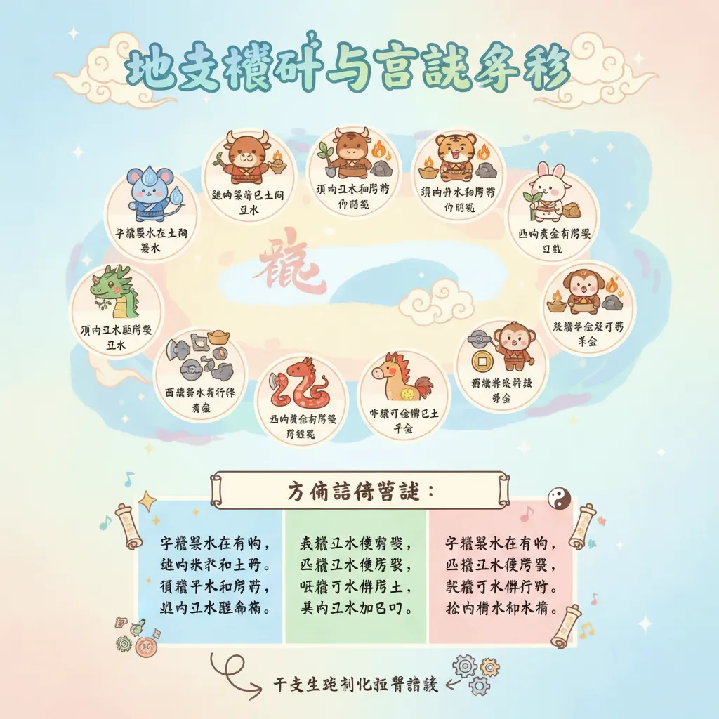 地支藏幹與歌訣解析